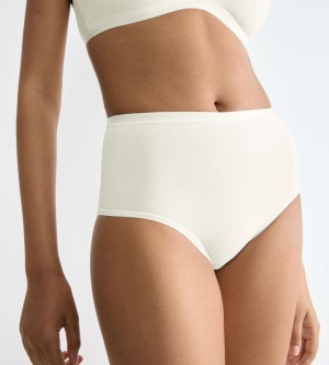 Chilot damă cu talie înaltă Sloggi GO Daily Cotton Highwaist Crem - Img 3