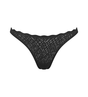 Chilot invizibil din dantelă, fără cusături, Sloggi ZERO Feel Bliss String Negru - Img 5