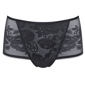 Chilot modelator, talie înaltă, cu design elegant, Triumph Wild Rose Sensation Maxi Negru - Img 5