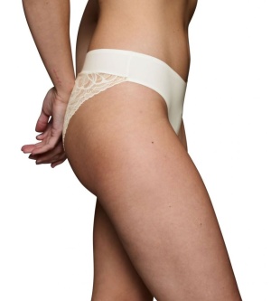 Chilot răscroit, Triumph Body Make-Up Illusion Lace Highleg Tai Crem - Img 9