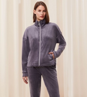 Hanorac damă, Triumph Cozy Comfort Velour Zip Jacket