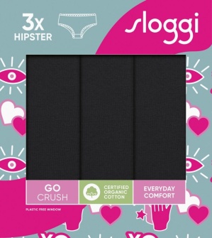 Pachet de 3 boxeri, Sloggi GO Crush Hipster C3P Negru - Img 9