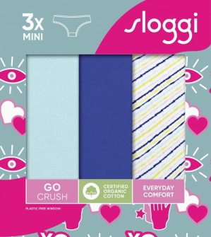 Pachet de 3 Chiloți cu talie joasă, Sloggi GO Crush Mini C3P - Img 9