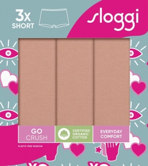 Pachet de 3 chiloți Sloggi GO Crush Short C3P Bej - Img 9