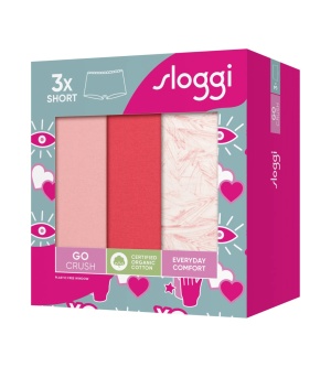 Pachet de 3 chiloți Sloggi GO Crush Short C3P