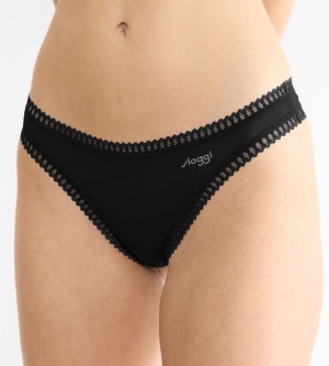 Pachet de 3 Chiloți tanga, Sloggi GO Crush String C3P Negru - Img 6
