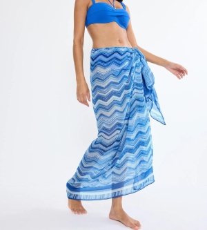 Pareo de plajă, Triumph Beach MyWear, mărime Uni - Albastru - Img 3