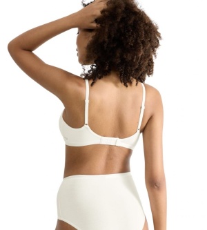 Sutien bumbac fără armătură, Sloggi GO Daily Cotton Soft bra Crem - Img 11
