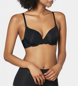 Sutien buretat cu bretele detașabile, Triumph Lovely Micro WHPM Negru - Img 5