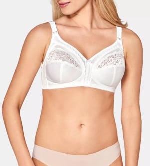 Sutien clasic, fără armătură, Triumph Claudette 104 N Alb