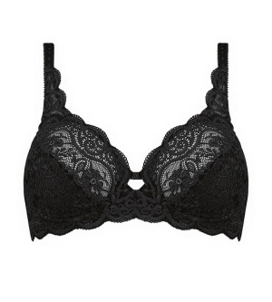 Sutien cu armătură și dantelă, Triumph Amourette 300 W Negru - Img 4