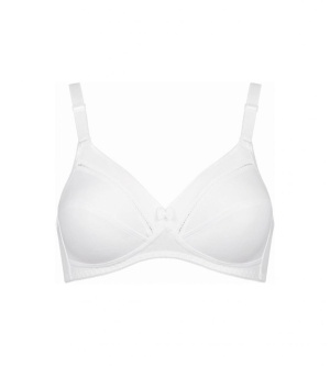 Sutien cu bumbac, Triumph Cotton Classic Stretch N Alb - Img 7