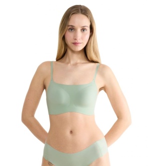 Sutien cu burete detașabil, Sloggi ZERO Feel 2.0 Ultra Bra Verde - Img 7