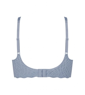 Sutien fără armătură, cupe detașabile, Sloggi ZERO Feel Bliss Soft bra Albastru - Img 7