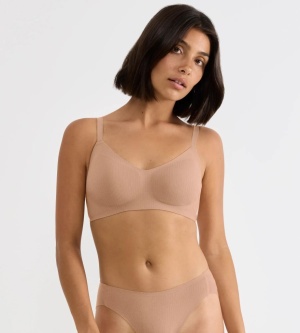 Sutien invizibil, fără armătură, Sloggi ZERO Feel Pure Soft bra Nud