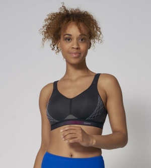 Sutien sport cu susținere ridicată, Triumph Triaction Cardio Flow P Negru - Img 13