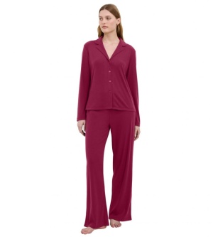 Bluză cu mânecă lungă Triumph Mix & Match LSL Top BF Soft Bordo - Img 10