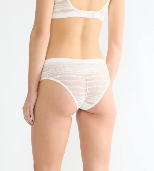 Boxeri din dantelă, Sloggi FREE Evolve Hipster Lace Crem - Img 2