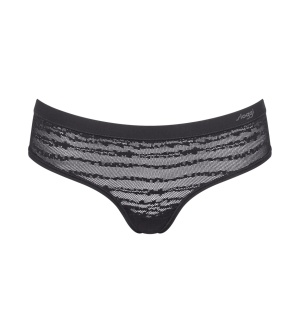 Boxeri din dantelă, Sloggi FREE Evolve Hipster Lace Negru - Img 5