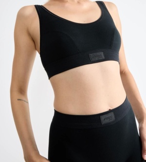 Bustieră din bumbac, Sloggi Double Comfort Top Negru - Img 3