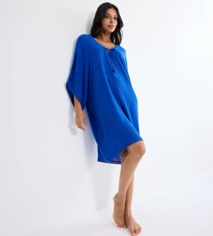 Caftan de plajă Triumph Beach MyWear Kaftan Albastru - Img 4