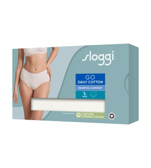 Chilot damă midi din bumbac organic, Sloggi GO Daily Cotton Midi Crem - Img 8