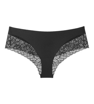 Chilot hipster Triumph Amourette Graphic Negru din dantelă - Confort premium - Img 5