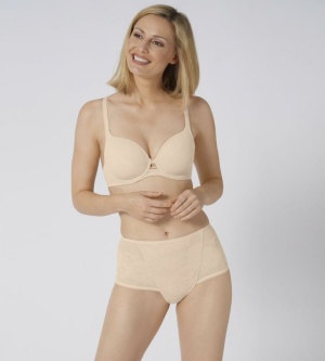 Chilot modelator, talie înaltă, cu design elegant, Triumph Wild Rose Sensation Maxi Bej - Img 6