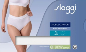 Chiloți cu talia înaltă, Sloggi Double Comfort T H Maxi Alb - Img 7
