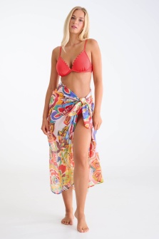 Lisca Mexico 49627, Pareo de plajă multifuncțional, Coral - Img 2