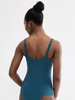 Maieu cu sutien Lift up integrat, Sloggi ZERO Feel 2.0 THE UP Bra Shirt Albastru - Img 2