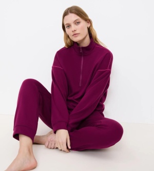 Pulover oversize cu fermoar pentru damă, Triumph MyWear Lounge Sweater  - Img 4
