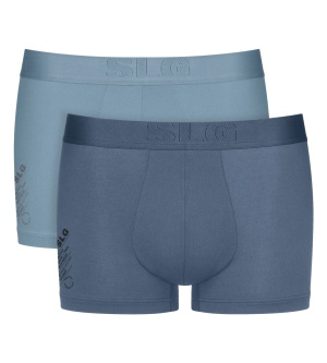 Set de 2 boxeri pentru bărbați, Sloggi SLG Base Soft Trunk C2P Albastru - Img 8