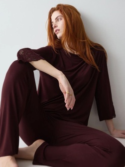Set pijama Triumph Amourette PK LSL Bordo - Img 4