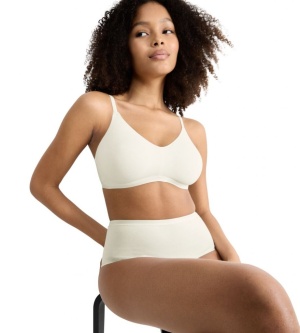 Sutien bumbac fără armătură, Sloggi GO Daily Cotton Soft bra Crem - Img 12