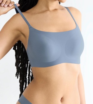 Sutien cu burete detașabil, Sloggi ZERO Feel 2.0 Ultra Bra Albastru - Img 3