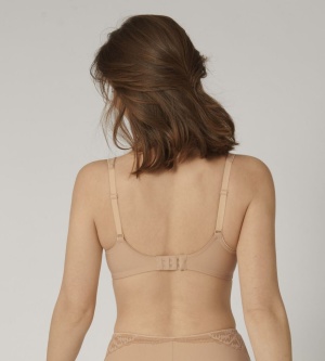 Sutien dantelat, fără armătură, Triumph Modern Lace+Cotton N Bej - Img 6