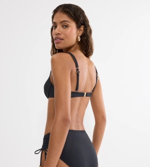 Sutien de baie cu armătură și cupe buretate, Triumph Summer Twist WP 01 Negru - Img 2