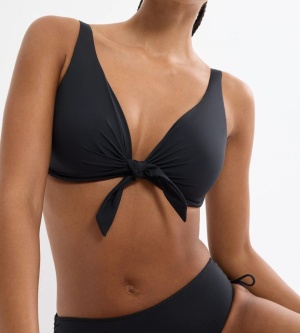 Sutien de baie cu armătură și decolteu adânc, Triumph Summer Twist W Negru - Img 3