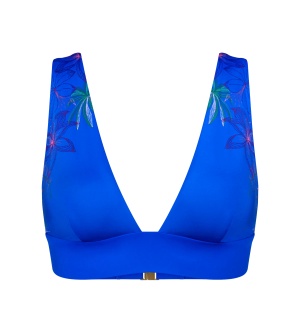 Sutien de baie cu cupe ușor buretate și detașabile, Triumph Summer Tropics P Albastru - Img 5