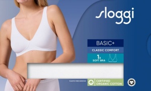 Sutien esențial din bumbac fin cu decolteu în V, Sloggi Basic+ Soft Bra - Img 7