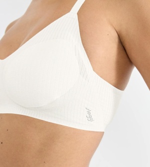 Sutien invizibil, fără armătură, Sloggi ZERO Feel Pure Soft bra Crem - Img 3