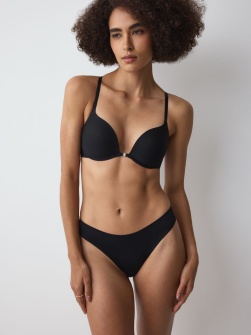 Sutien push-up cu închidere frontală Triumph Pure Micro WHUF Negru - Img 7
