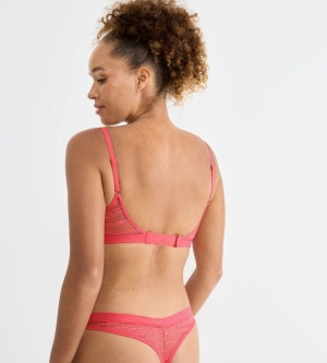 Sutien Push-up, Sloggi FREE Evolve PU Lace Coral - Img 2