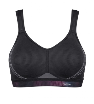 Sutien sport cu susținere ridicată, Triumph Triaction Cardio Flow P Negru - Img 5