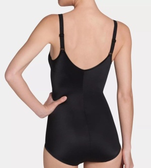 Body modelator fără sârmă cu dantelă feminină, Triumph Romy BS Negru - Img 2