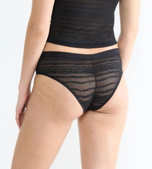 Boxeri din dantelă, Sloggi FREE Evolve Hipster Lace Negru - Img 2
