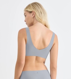 Bustieră invizibilă, fără cusături, Sloggi ZERO Feel 2.0 Bralette Gri - Img 2