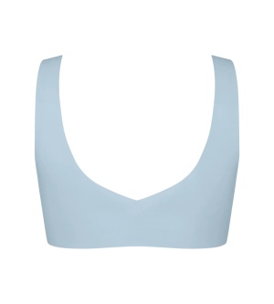 Bustieră invizibilă, fără cusături, Sloggi ZERO Feel 2.0 Bralette Albastru - Img 6