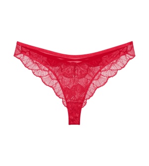 Chilot Brazilian din dantelă, Triumph Palina Moonlight Kiss Rosu - Img 5